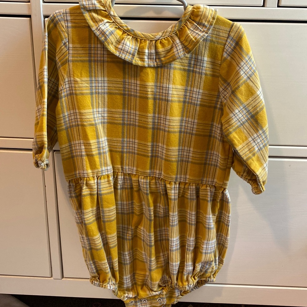Girls fall flannel bubble